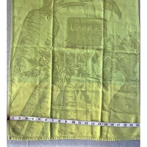 Jacquard Français Green Legumes Kitchen Tea Towel Cotton 29x20.5 French Country